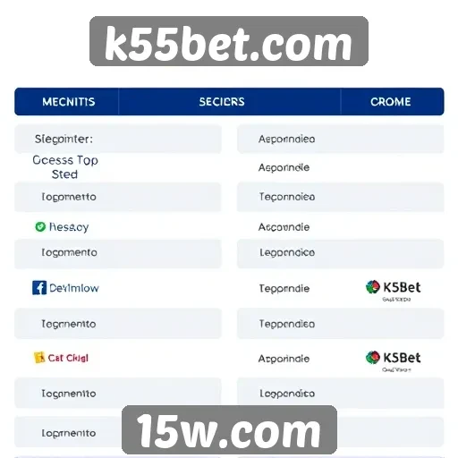 Métodos de pagamento aceitos em k55bet